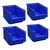 Avsar 350 x 200 x 200 mm FPO Blue Storage Bins With HDPE Material (Bin-45) (Pack Of 4)