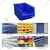 Avsar 350 x 200 x 200 mm FPO Blue Storage Bins With HDPE Material (Bin-45) (Pack Of 4)