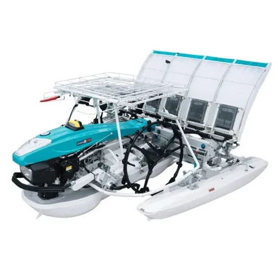 Agricultural 4-Row Rice Transplanter, 4-Stroke Petrol Engine With 3000r/min Speed & 2.6 KW Power