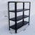 Menage 36 x 33 x 12 Inch 4 Shelves Shelves Multipurpose Storage Rack With Accessories