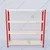 Alija 48x47x12 Inch 4 Shelves Slotted Angle Metal Rack For Multipurpose uses (Colour-Red angle & Ivory Shelves)(Gauge-22 gauge shelves, 16 gauge angle)