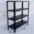 Menage 36 x 35 x 12 Inch 4 Shelves Multipurpose Storage Rack With Accessories
