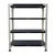 ALIJA 36 x 29 x 15 Inch 4 Shelves Multipurpose Storage Rack With Accessories(Color-Black,Gauge-24 Gauge Shelves & 18 Gauge Angle)