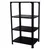 Menage 48 x 23 x 18 Inch 4 Shelves Multipurpose Adjustable Storage Rack With Accessories 