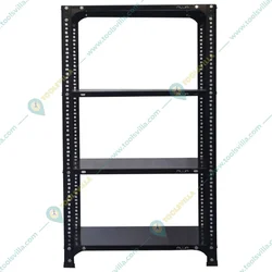 Menage 48 x 23 x 18 Inch 4 Shelves Multipurpose Adjustable Storage Rack With Accessories