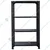 Menage 48 x 23 x 18 Inch 4 Shelves Multipurpose Adjustable Storage Rack With Accessories 
