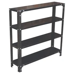 ALIJA 36 x 36 x 9 Inch 4 Shelves Multipurpose Storage Rack With Accessories (24 Gauge)
