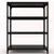 FIDVI® 12D X 29L X 36H Inch 4 Shelves Powder Coated Slotted Angle Metal Rack With Accessories ( SR-008)