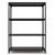 FIDVI® 12D X 35L X 48H Inch 4 Shelves Powder Coated Slotted Angle Metal Rack With Accessories ( SR-010)