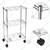 Rackwell 3-Shelves 30 x 24 x 14 Inches Stainless Steel Boltless Rack With 2 Inches Wheel For Multipurpose Uses