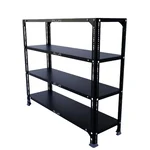 ALIJA 36 x 41 x 12 Inch 4 Shelves Multipurpose Storage Rack With Accessories