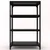 FIDVI® 12D X 23L X 36H Inch 4 Shelves Powder Coated Slotted Angle Metal Rack With Accessories ( SR-007)