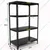 FIDVI® 12D X 23L X 36H Inch 4 Shelves Powder Coated Slotted Angle Metal Rack With Accessories ( SR-007)