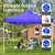 ORILEY 6.5 Feet (Blue) Foldable Gazebo Tent with 4 Side Open/Pop-up for Outdoor & Terrace Garden