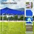 ORILEY 6.5 Feet (Blue) Foldable Gazebo Tent with 4 Side Open/Pop-up for Outdoor & Terrace Garden
