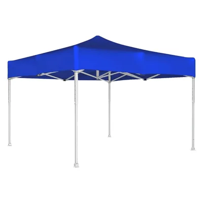 ORILEY 6.5 Feet (Blue) Foldable Gazebo Tent with 4 Side Open/Pop-up for Outdoor & Terrace Garden