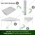 OUTO 6.5 Feet (White) Foldable Gazebo Tent with 4 Side Open/Pop-up For outdoor Garden