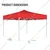 ORILEY 6.5 Feet (Red) Foldable Gazebo Tent with 4 Side Open/Pop-up For Garden and Promotional Activity