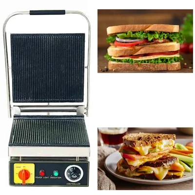 Commercial Indian Electric Operated Sandwich Griller 4 Slices, 2500W, SS Body