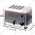 Commercial Bread Toaster 4 Slice Auto Pop Up, High Grade Stainless Steel Body