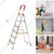 Houza Anti-Slip 5 Step Aluminium Foldable Ladder (HZ-AQUA-05-01)