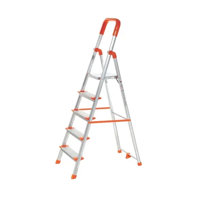 Houza Anti-Slip 5 Step Aluminium Foldable Ladder (HZ-AQUA-05-01)