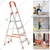 Houza Anti-Slip 4 Step Aluminium Foldable Ladder (HZ-AQUA-04-01)