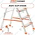 ProHome 4 Steps Anti Slip Shoes Foldable Aluminium Ladder (AQ-LAD-04) - 5 Years Warranty