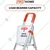 ProHome 4 Steps Anti Slip Shoes Foldable Aluminium Ladder (AQ-LAD-04) - 5 Years Warranty