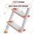 ProHome 4 Steps Anti Slip Shoes Foldable Aluminium Ladder (AQ-LAD-04) - 5 Years Warranty