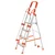 ProHome 4 Steps Foldable Aluminium Ladder With Hand Railing (LAD-WR-04) - 5 Year Warranty