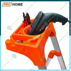 PROHOME 4 Step Foldable Aluminium Tool Tray Ladder for Home ( AQUA-LADD-04 APEX ) 5-Year Warranty
