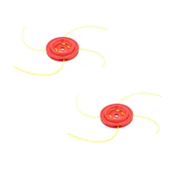 Heavy Duty BC 380, 4 Strings Red Metal Trimmer Head For All Types of Brush Cutter Suitable for Grass Trimming & Weed Cutting(Quantity-2 Pieces)