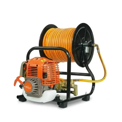 WH 4-Stroke 31cc 1HP Portable Power Sprayer (RM 767) for Agriculture with Integrated Hose Reel & Gear Pump