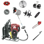 Heavy Duty 9 in 1 Multiple attachments 4 Stroke 35 CC Back Pack Brush Cutter Machine