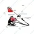 Heavy Duty 9 in 1 Multiple attachments 4 Stroke 35 CC Back Pack Brush Cutter Machine