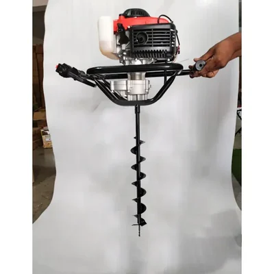 Heavy Duty 4 Stroke 82 cc Earth Auger with 4 inch Auger Bit | Post Hole Digger Machine