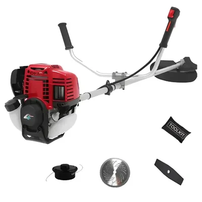 Mitsuyama DX-PCH-35SP, 4 Stroke Sidepack Brush Cutter 35 CC, With 2T Blade, TCT Blade & Nylon Trimmer Head.  