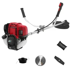Mitsuyama DX-PCH-35SP, 4 Stroke Sidepack Brush Cutter 35 CC, With 2T Blade, TCT Blade & Nylon Trimmer Head.  