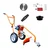 Jaiveer WH-35-JV, 4 Stroke 35 cc Wheel Type Petrol Brush Cutter with 1 year warranty