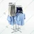 Premium Quality 4-Way Chrome Clothes Rail 15kg Retail Display Stand 
