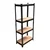 Keepwell 54 x 24 x 12 Inch 4 Wooden Adjustable Shelves Boltless Rack For Multipurpose uses