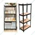 Keepwell 54 x 24 x 12 Inch 4 Wooden Adjustable Shelves Boltless Rack For Multipurpose uses