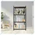 Keepwell 54 x 24 x 12 Inch 4 Wooden Adjustable Shelves Boltless Rack For Multipurpose uses