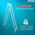 Total 4x4 Steps 150 Kg Load Capacity Multi Purpose Aluminium Ladder- With 2pcs Scaffold Plate (THLAD04441)