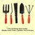 AGT 5 Pcs Gardening Tools Combo of Weeder, Small Trowel, Cultivator, Fork & Khurpi (Set of 5)
