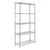 Rackwell 36X15X72 Inches 5 Shelves Stainless Steel Adjustable Boltless Rack For Multipurpose Uses