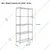 Rackwell 36X15X72 Inches 5 Shelves Stainless Steel Adjustable Boltless Rack For Multipurpose Uses