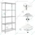 Rackwell 36X15X72 Inches 5 Shelves Stainless Steel Adjustable Boltless Rack For Multipurpose Uses