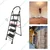 Premium Quality 5-Step Foldable ladder with Safety Locking Mechanism and Slip resistant Foot Pad